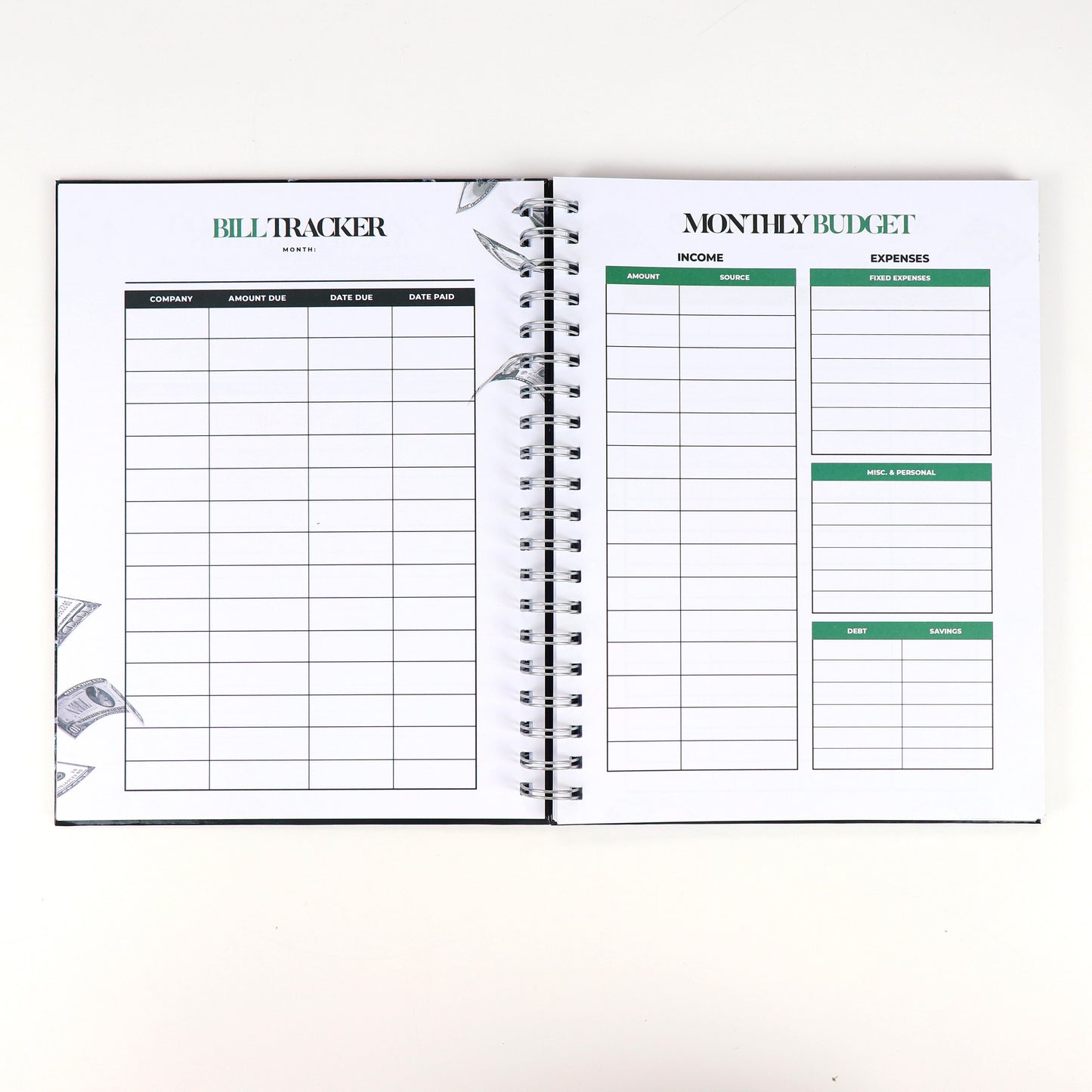 "Diamond" Financial + Mindset Dateless Planner